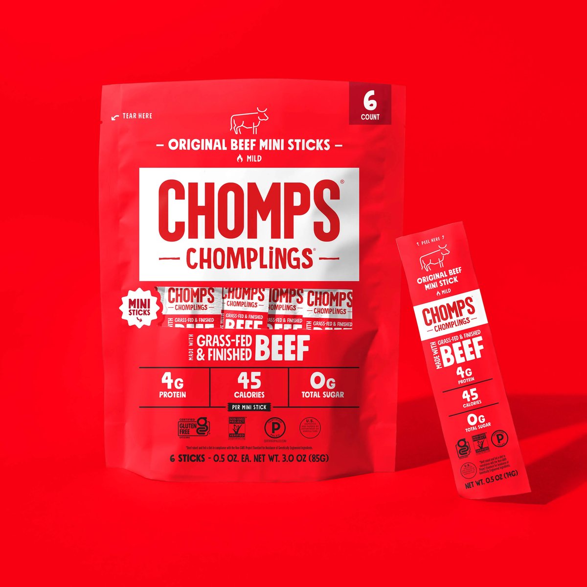 Original Beef Chomplings, 6 pack